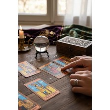 Nisar Store Spelt 78 Kartlı 8-Bit Fantasy Deck 5,9 x 9,2 cm Klasik Mini Tarot Destesi Tarot Kartları