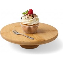 Berry Store Ayaklı Yüksek Bambu Sunum Tabağı | Yükseltici Ayaklı Bambu Sunum Tepsisi – Doğal, Şık ve Dayanıklı (28CM*28CM*6CM)