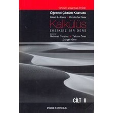 Palme Yayınevi Kalkülüs 2. Cilt Öğrenci Çözüm Klavuzu