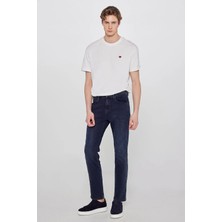 WRANGLER Arizona Erkek Mavi Straight Fit Normal Bel Düz Paça Esnek Jean Pantolon
