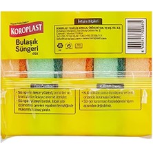 Nisar Store Çift Taraflı Düz Bulaşık Süngeri 5'li, Çizik & Iz Bırakmaz, Yağ ve Leke Giderici Pratik Temizlik Süngeri, Tava, Tencere, Tabak, Bardak, Çatal, Bıçak, Ocak, Tezgah, Cam & Seramik Yüzeyler