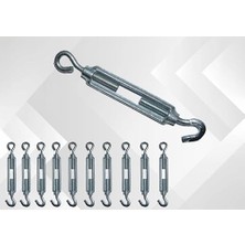 Berry Store Çelik Kanca M6 Yük Halat Gerdirme Galvanizli (10 Adet)