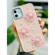 Nisar Store 11 ile Uyumlu Tül Çiçek Tasarımlı Oyuncaklı Esnek Silikon Kılıf