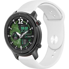 Kreton Amazfit Gtr 47MM ile Uyumlu Yumuşak Dokulu Esnek Jel Silikon Kayış