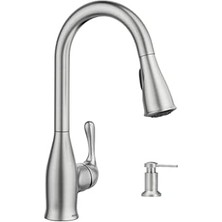 Nisar Store 3942SRS Mutfak Sabunluğu, Üst Lavabo, Doldurulabilir Şişe, Leke Tutmaz, Paslanmaz Çelik