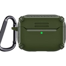 Nisar Store Pro 2 ile Uyumlu Kulaklık Kılıf Darbeye Dayanıklı Fundamental Sert Koruyucu Toz ve Kirden Koruyan Pro 2 ile Uyumlu Kılıf Koyu Yeşil