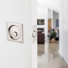 Nisar Store 335 26D Rnd Pckt Dr Lck Yuvarlak Yatak/banyo Cep Kapı Kilidi Krom