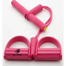 NK SPOR Pembe Body Trimmer-Mekik Aleti-Direnç Lastiği-Evde Spor Ekipmanları-Karın Kası Aleti-Bel Inceltme Egzersizleri-Fitness-Taşınabilir Egzersiz Bandı.