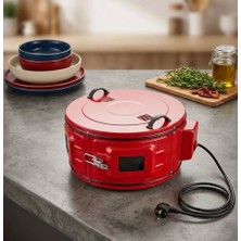 Minisan Davul Fırın Kırmız 25 Litre
