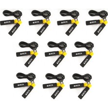 Delta 10 Rulmanlı Atlama İpi Sarı Renk Sünger Tutamaçlı Fonksiyonel Egzersiz Aleti