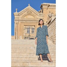 Aria's Closet Arias Closet Etnik Desenli Truvakar Kollu Elbise