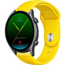 Kreton Amazfit Gtr3 ve Gtr3 Pro ile Uyumlu Yumuşak Dokulu Esnek Jel Silikon Kayış