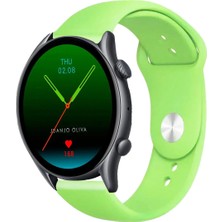 Kreton Amazfit Gtr3 ve Gtr3 Pro ile Uyumlu Yumuşak Dokulu Esnek Jel Silikon Kayış