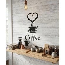 İDA Craft Çam masif kahve köşesi rafı ve kahve dekoru uçan raf sistemli 40x20 cm