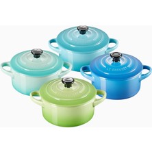 Le Creuset 4’lü Lüks Tasarım Mini Seramik Tencere Seti 250 ml