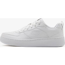 Skechers Sport Court 92 Kadın Beyaz Sneakers 149763TK Wht Hafif ve Esnek Taban ile Günlük Kullanıma Uygun