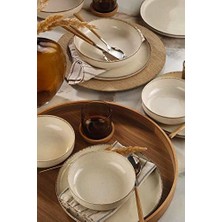 Nisar Store Porselen 12 Parça 4 Kişilik Yemek Takımı Tarçın
