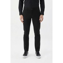 Sabri Özel Giotelli Siyah Regular Fit Pamuk Karışımlı Likralı Chino Pantolon