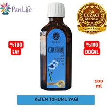 Panlife Keten Tohumu Yağı 100 ml Soğuk Pres %100 Saf ve Doğal – Omega 3 İçeren Bitkisel Yağ