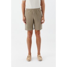 Sabri Özel Erkek Taş Rengi Bermuda Şort