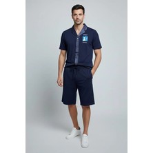 Sabri Özel Giotelli Lacivert Gıopol Ceket Şort Erkek Takım