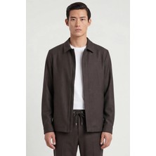 Giotelli Erkek Kahve Dar Kesim Slim Fit Yünlü Dokuma 6 Drop Spor Takım Elbise