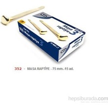 MAS Maşa Raptiye 75 mm 30 Adet Sarı Renk Pirinç Kaplama Kırtasiye Ürünü