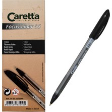 Caretta Focus Liner 35 Tükenmez Kalem Siyah 25 Li