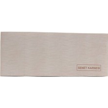 Dilman Senet Karnesi 50 Yaprak Defter Bej Renk 21x10 cm Ölçülerle Kullanıma Uygun