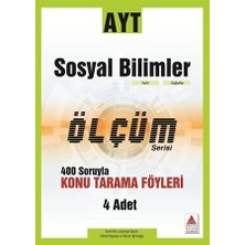 Delta Kültür Yayınevi AYT Sosyal Bilimler Ölçüm Serisi 400 Soruyla Konu Tarama Föyleri