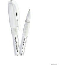 Pensan Neon Jel Kalem 1.0 mm Beyaz Yuvarlak Tasarım Ergonomik Tutuş İsviçre Elmas Uçlu