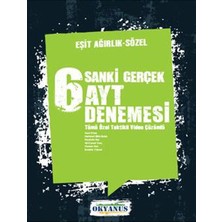 Okyanus Yayınları Sanki Gerçek 6 AYT Eşit Ağırlık - Sözel Deneme
