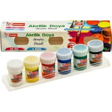 Mikro Ab-06 Su Bazlı Akrilik Boya 15 ml 6'lı