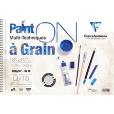 Clairefontaine Multi-Teknik Çizim Blok 35X50 160Gr 15 Yaprak