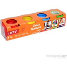 Let's Oyun Hamuru 4 Renk Kucuk Boy L8240