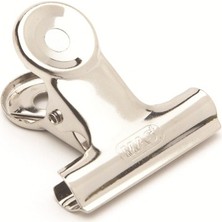 MAS Metal Kıskaç 30mm Nikel Kaplama 12 Adet Kırtasiye Ürünü Pratik Kullanım İçin