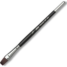 Pebeo Fırça 205 -No: 1/2 Düz Kesik Siyah Sentetik Kıl Kısa Sap