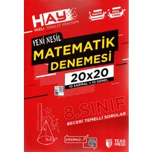 Teas Press 8. Sınıf Yeni Nesil Matematik Denemesi 20 Adet