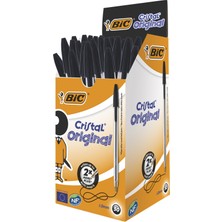 Bic Cristal Medium Tükenmez Kalem Siyah 50'Li Kutu