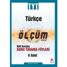 Delta Kültür Yayınevi TYT Türkçe Ölçüm Serisi 600 Soruyla Konu Tarama Föyleri