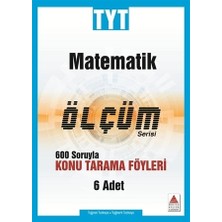 Delta Kültür Yayınevi TYT Matematik Ölçüm Serisi 600 Soruyla Konu Tarama Föyleri