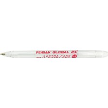 Pensan Global Tükenmez Kalem 0.5 mm Kırmızı 12'li Set Yerli Üretim Kalemler
