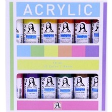 Südor Mona Lisa Chalky Akrilik Boya Seti 12 Renk x 70 ml