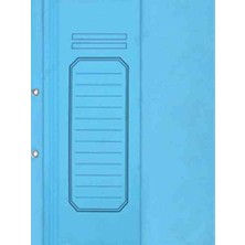 Alemdar Yarım Kapaklı Karton Telli Dosya Lüks Mavi 25Li Paket