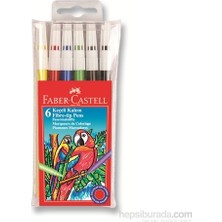 Faber-Castell 6'lı Keçeli Boya Kalemi Seti – Canlı Renkler, Ergonomik Tasarım ve Havalandırmalı Kapaklı