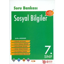 4 Adım Yayınları 4 Adım 7. Sınıf Sosyal Bilgiler Soru Bankası