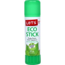 Let's Eco Stick Yapıştırıcı 25 gr Doğa Dostu Ekolojik Yapıştırıcı Yeşil Renk