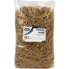 MAS Ambalaj Lastiği 500 gr %80 Kauçuk 80 mm Boy 1.2 mm Kalınlık 1.4 mm Genişlik