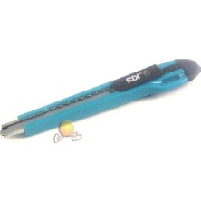 SDI Küçük Maket Bıçağı 0406 Metal Yuvalı Otomatik Kilitli 1 Adet Mavi Renk