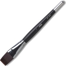 Pebeo 205 Sentetik Düz Kesik Kısa Saplı Fırça Siyah 1